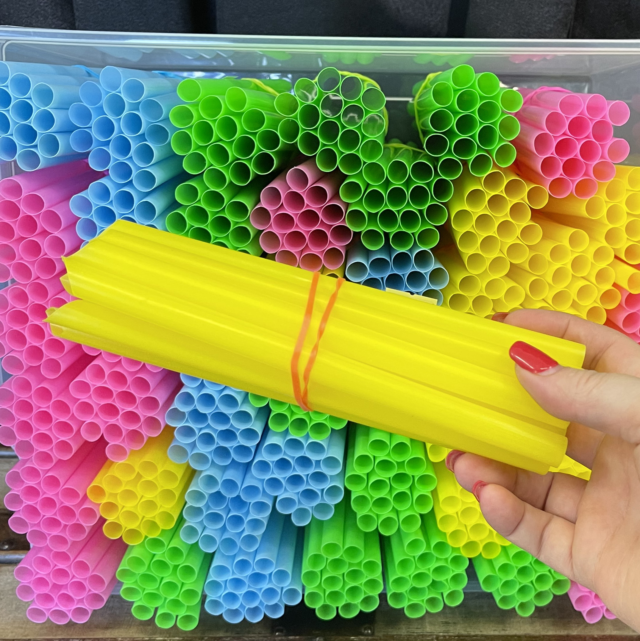 Gerbera Straws, Yellow